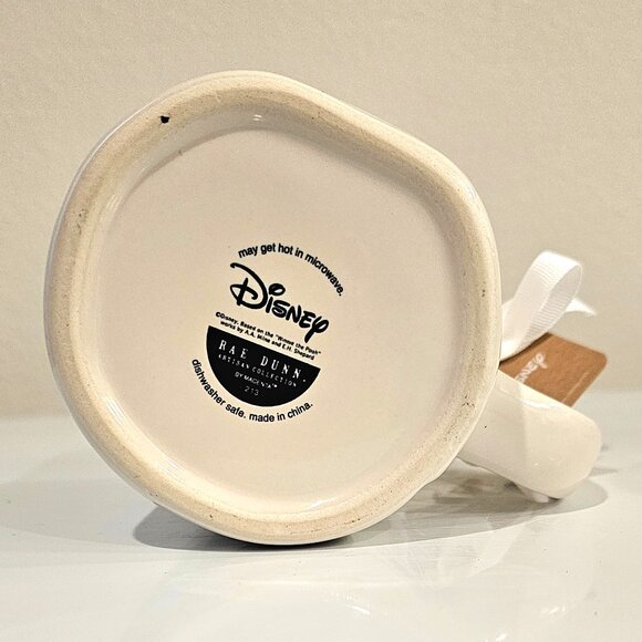 Rae Dunn Winnie the Pooh Ceramic Mug 3D Handle, Yellow Interior - Picture 7 of 7